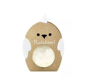Ratatam Ratatam : Glitter Bird bouncy ball - White Ratatam Ratatam : Glitter Bird bouncy ball - White