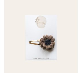 Made- Lief : Wool Flower - Brown