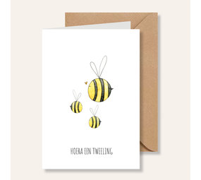 Juulz Juulz | Kaart | Hoera een tweeling bijen Juulz Juulz | Kaart | Hoera een tweeling bijen