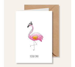 Juulz Juulz | Kaart | Hoera oma flamingo Juulz Juulz | Kaart | Hoera oma flamingo