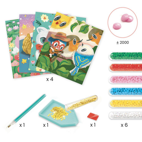 Djeco Djeco : Artistic Diams schilderijtjes met diamanten Djeco Djeco : Artistic Diams schilderijtjes met diamanten