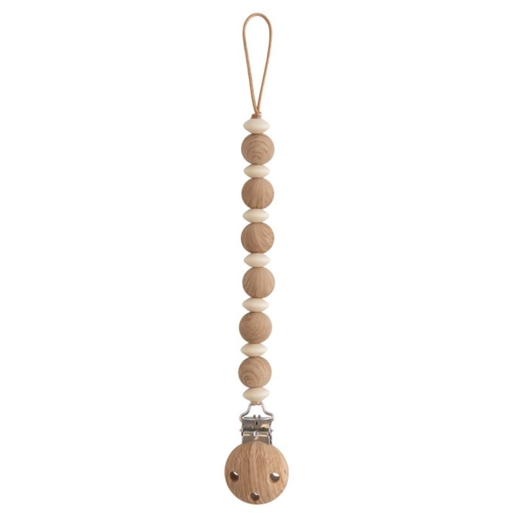 Mushie Mushie | Speenketting Luna | Faux Wood