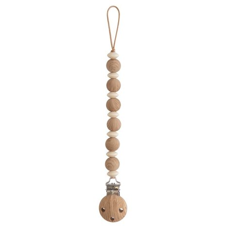 Mushie Mushie | Speenketting Luna | Faux Wood