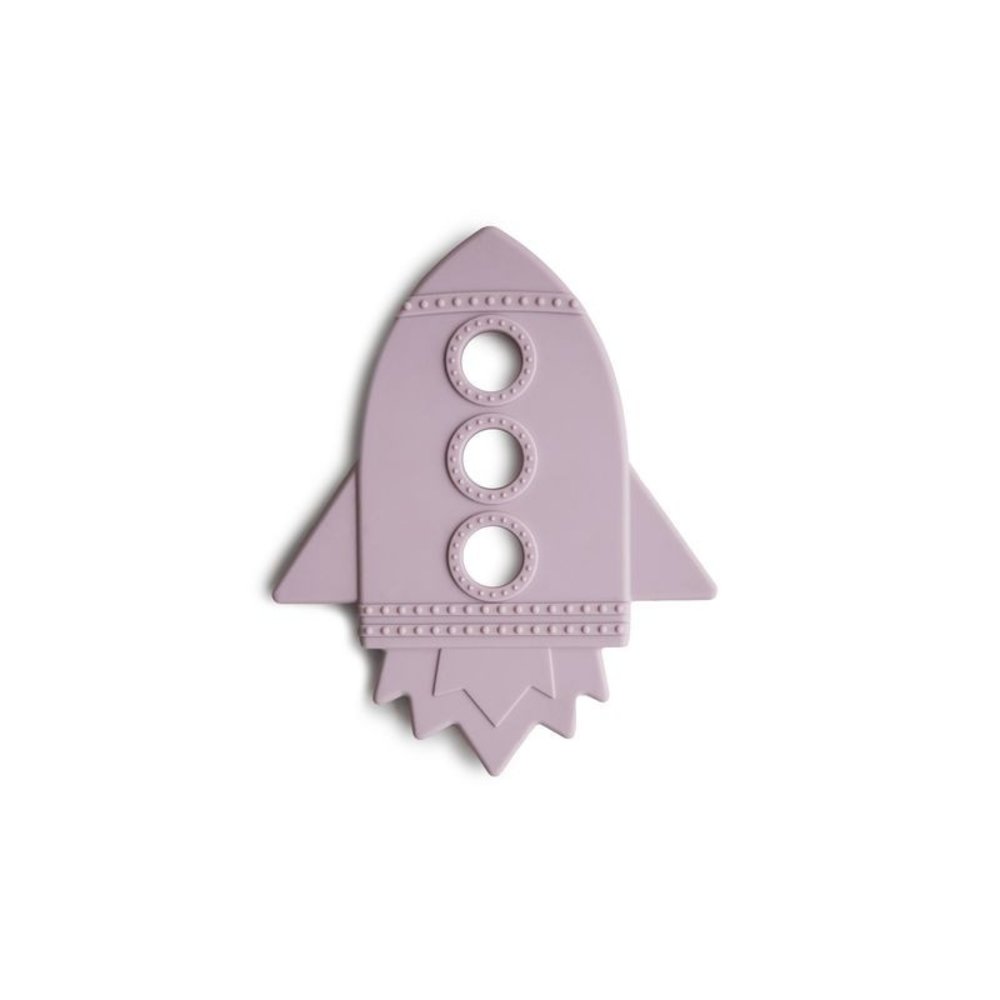 Mushie Mushie : Teether rocket soft lilac Mushie Mushie : Teether rocket soft lilac