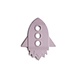 Mushie Mushie : Teether rocket soft lilac Mushie Mushie : Teether rocket soft lilac