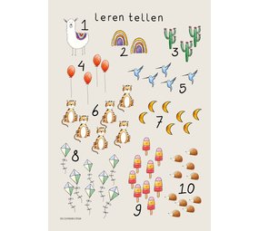 Juulz Juulz : Leren tellen poster nieuw Juulz Juulz : Leren tellen poster nieuw