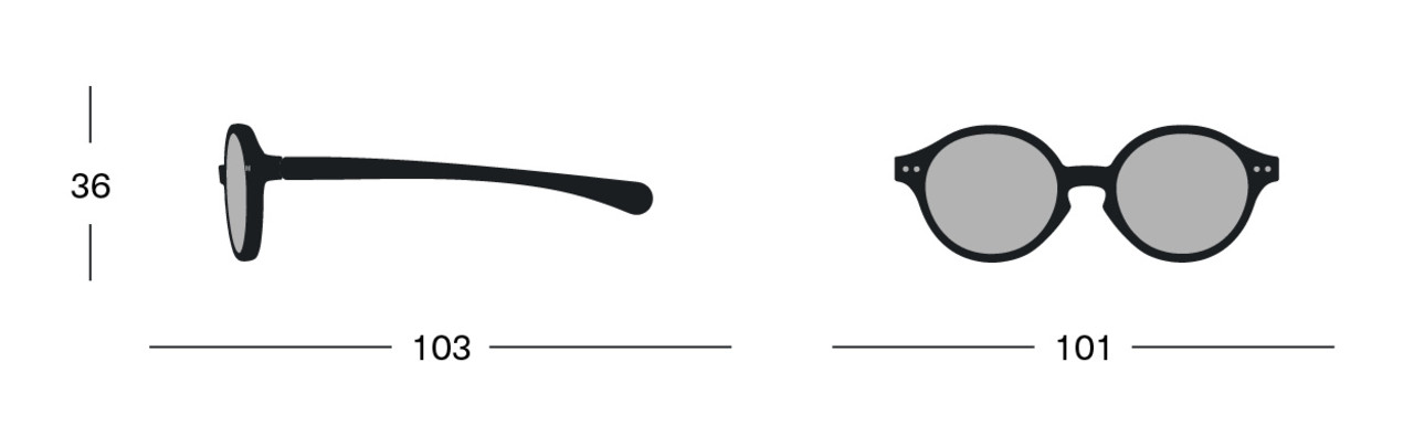 Izipizi Izipizi | #D Baby | Denim blue Izipizi Izipizi | #D Baby | Denim blue