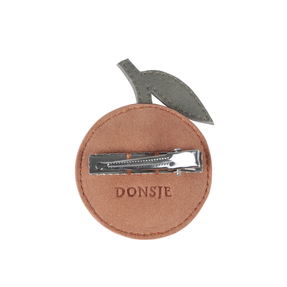 Donsje Amsterdam Donsje Amsterdam | Nanoe Fruit Hairclip | Grapefruit | Walnut Nubuck