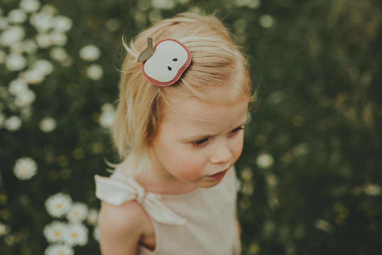 Donsje Amsterdam Donsje Amsterdam | Nanoe Fruit Hairclip | Apple | Scarlet Classic Leather