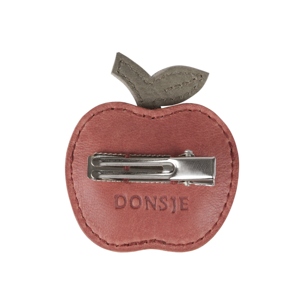 Donsje Amsterdam Donsje Amsterdam | Nanoe Fruit Hairclip | Apple | Scarlet Classic Leather