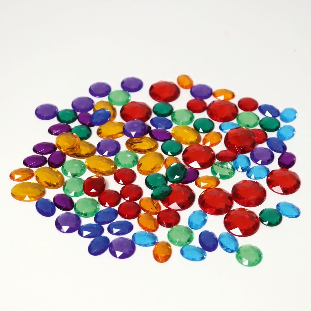 Grimm's | 100 Small Acrylic Glitter Stones