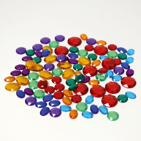 Grimm's | 100 Small Acrylic Glitter Stones
