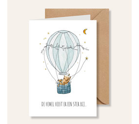 Juulz Juulz | Kaart | De hemel heeft er een ster bij blauw Juulz Juulz | Kaart | De hemel heeft er een ster bij blauw