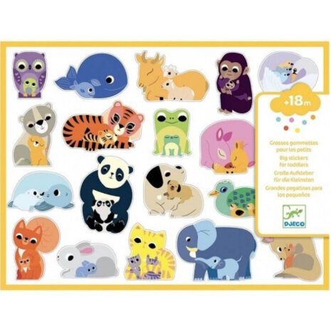Djeco Djeco | Stickers dierenmoeders met hun baby