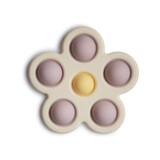 Mushie Mushie | Flower Press Toy | Soft Lilac/Daffodil/Ivory Mushie Mushie | Flower Press Toy | Soft Lilac/Daffodil/Ivory