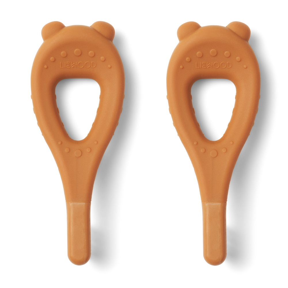 Liewood Liewood | Janelle Bear Toothbrush 2-Pack | Mustard