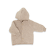 Engel Engel | Hooded jacket with wooden buttons | Sand mélange