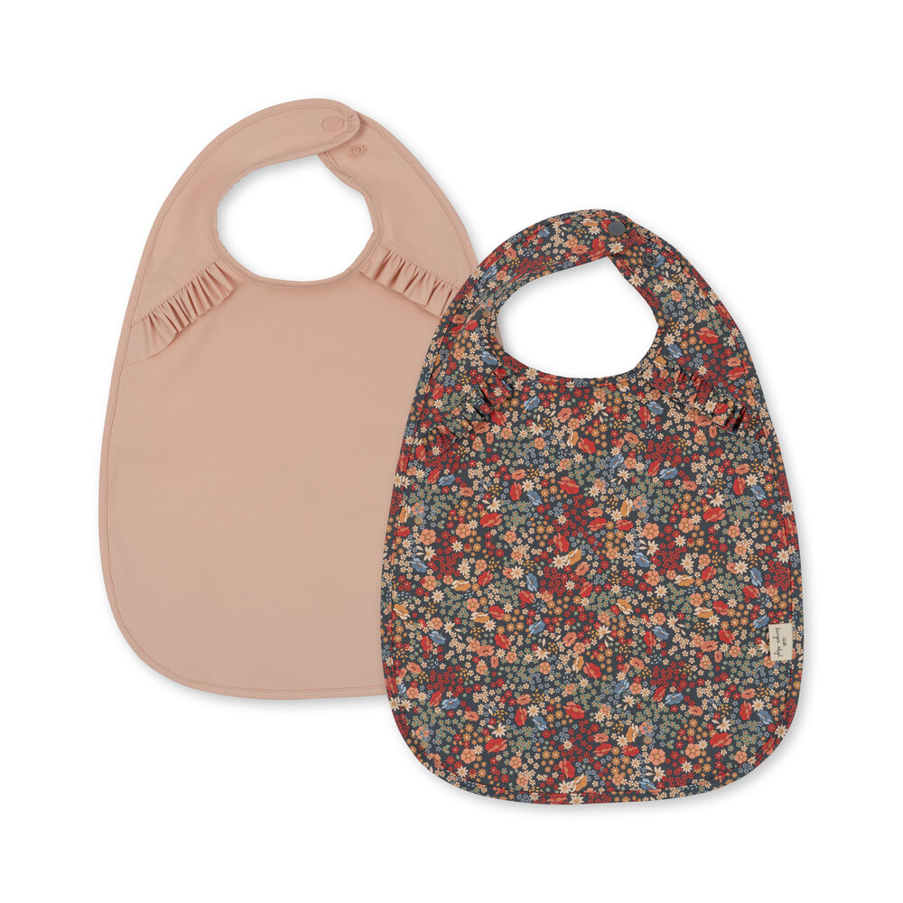 Konges Sløjd Konges Sløjd | 2 Pack Dinner Bib With Frill | Villetta Blue