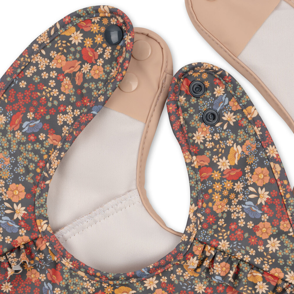 Konges Sløjd Konges Sløjd | 2 Pack Dinner Bib With Frill | Villetta Blue