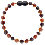 Barnsteen Barnsteen | Armband | Ruw | Cognac/ Cherry | 14 cm Barnsteen Barnsteen | Armband | Ruw | Cognac/ Cherry | 14 cm