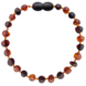 Barnsteen | Armband | Ruw | Cognac/ Cherry | 14 cm Barnsteen | Armband | Ruw | Cognac/ Cherry | 14 cm