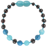 Barnsteen Barnsteen | Armband | Glimmend | Cherry/Turquoise/Jade | 14 cm Barnsteen Barnsteen | Armband | Glimmend | Cherry/Turquoise/Jade | 14 cm