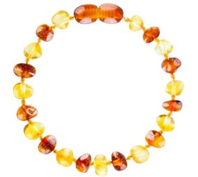 Barnsteen Barnsteen | Armband | Glimmend | Baroque Lemon/Cognac | 14 cm