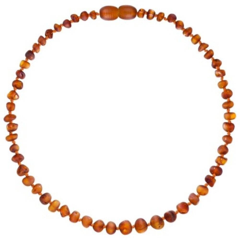 Barnsteen Barnsteen | Ketting | Ruw | Baroque Cognac Ruw | 32 cm