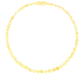 Barnsteen Barnsteen | Ketting | Glimmend | Baroque Melk | 32 cm