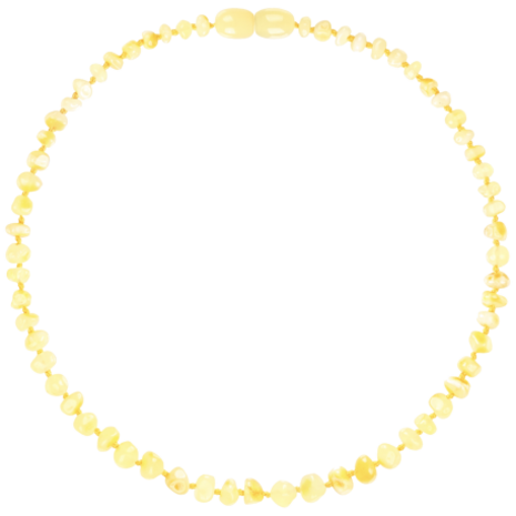 Barnsteen Barnsteen | Ketting | Glimmend | Baroque Melk | 32 cm