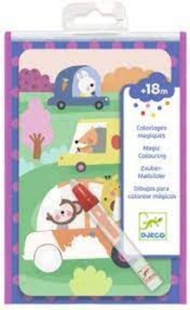 Djeco Djeco | Magische kleurplaten mini | Onderweg Djeco Djeco | Magische kleurplaten mini | Onderweg
