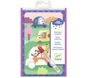 Djeco Djeco | Magische kleurplaten mini | Onderweg Djeco Djeco | Magische kleurplaten mini | Onderweg