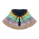 Mimi & Lula Mimi & Lula | R'bow ruffle cape Mimi & Lula Mimi & Lula | R'bow ruffle cape