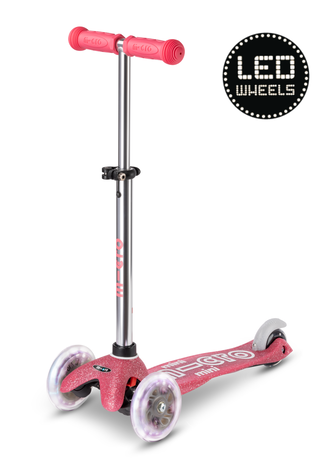 Micro Step Micro Step | Micro Mini Step Deluxe Glitter LED | Roze
