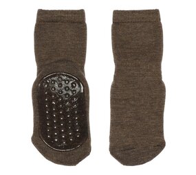 MP Denmark MP Denmark | Wool Socks - Anti-Slip | Brown Melange