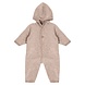 Engel Engel | Hooded overall with wooden buttons | Sand melange