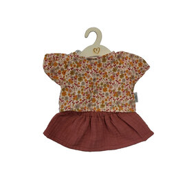 Hollie Hollie | Poppenrok en -shirt blush happy flower