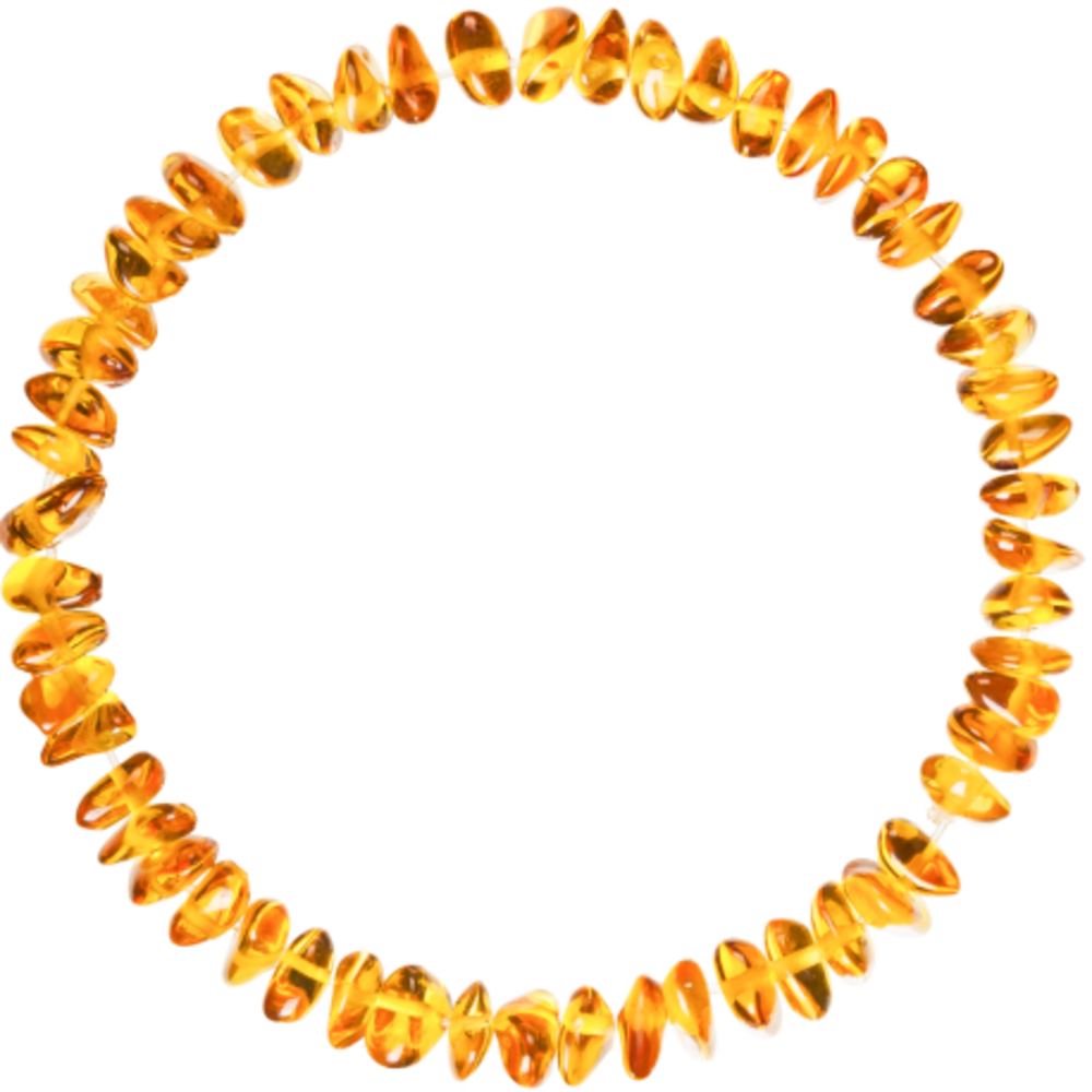 Barnsteen Barnsteen | Armband | Glimmend | Oranje driehoekige steen | 14 cm Barnsteen Barnsteen | Armband | Glimmend | Oranje driehoekige steen | 14 cm