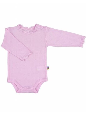 Joha Joha | Romper wol/zijde ajour | roze