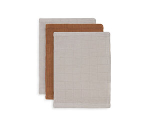 Jollein Jollein | Washandje bamboe hydrofiel caramel ( 3 pack) Jollein Jollein | Washandje bamboe hydrofiel caramel ( 3 pack)