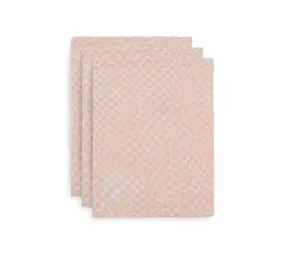 Jollein Jollein | Washandje hydrofiel snake pale pink ( 3 pack) Jollein Jollein | Washandje hydrofiel snake pale pink ( 3 pack)