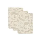 Jollein Jollein | Hydrofiel Washandje Animals |Nougat | 3 Stuks Jollein Jollein | Hydrofiel Washandje Animals |Nougat | 3 Stuks