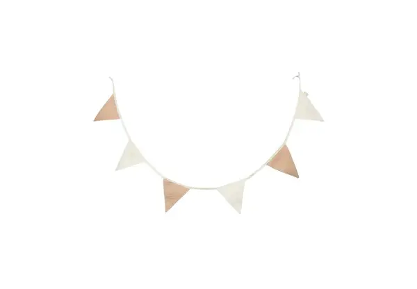 Jollein Jollein | Vlaggenlijn 200x17cm Party Collection | Biscuit/Ivory