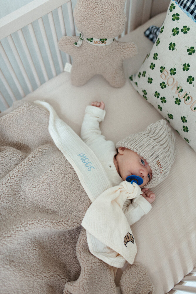 Atelier Pomme Atelier Pomme | Pacifier Cloth | Cuddle | Cosy White | Croissant