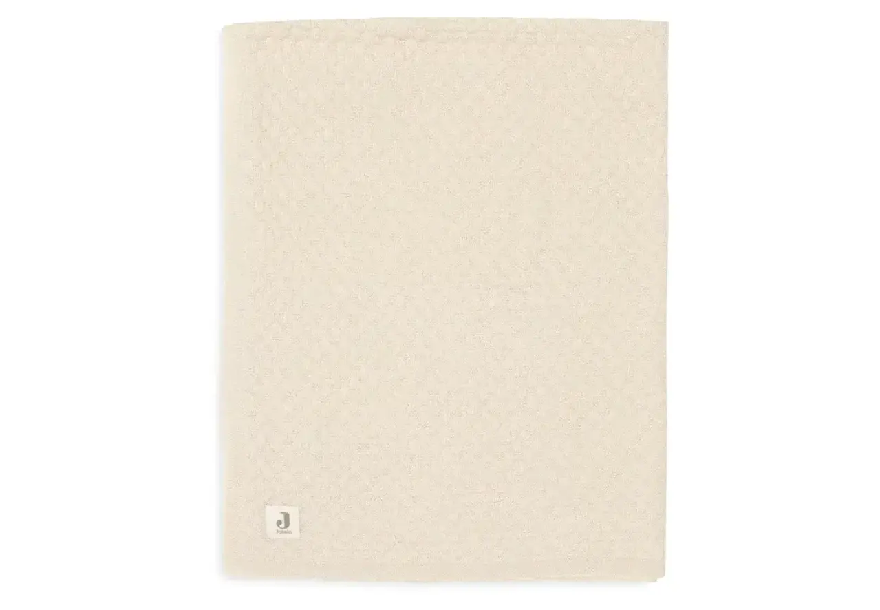 Jollein Jollein | Deken Ledikant 100x150cm Weave Knit Merino wool | Oatmeal Jollein Jollein | Deken Ledikant 100x150cm Weave Knit Merino wool | Oatmeal