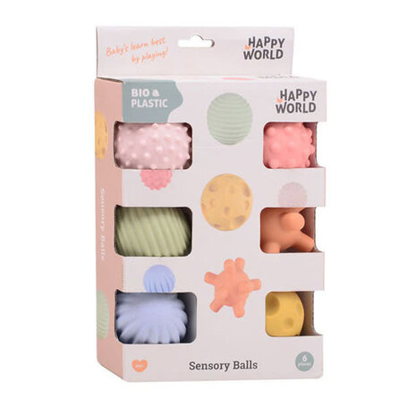 Happy World | Motoriek en zintuigballen (bioplastic)