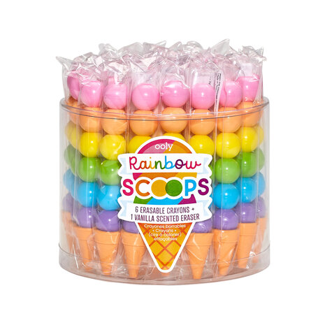 Ooly Ooly | Rainbow Scoops Stacking Erasable Crayons 1st Ooly Ooly | Rainbow Scoops Stacking Erasable Crayons 1st