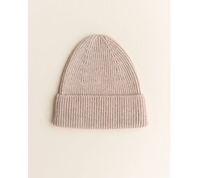 Hvid Hvid | Beanie Fonzie Newborn | Sand