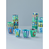 Rice Everyday Magic Rice | Melamine Full Alphabet Blue Stripes | Medium 250ml Rice Everyday Magic Rice | Melamine Full Alphabet Blue Stripes | Medium 250ml