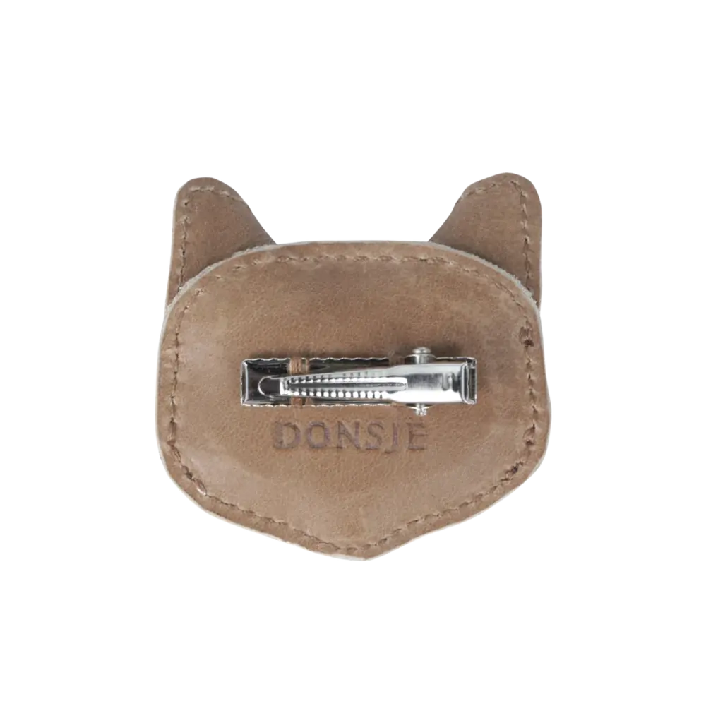 Donsje Amsterdam Donsje Amsterdam | Josy Exclusive Hair Tie | Calico Cat | Nutmeg Leather
